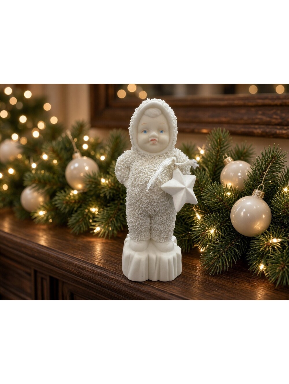 Department 56 Snowbabies Best Little Star Figurine 68842 Vintage Porcelain Angel
